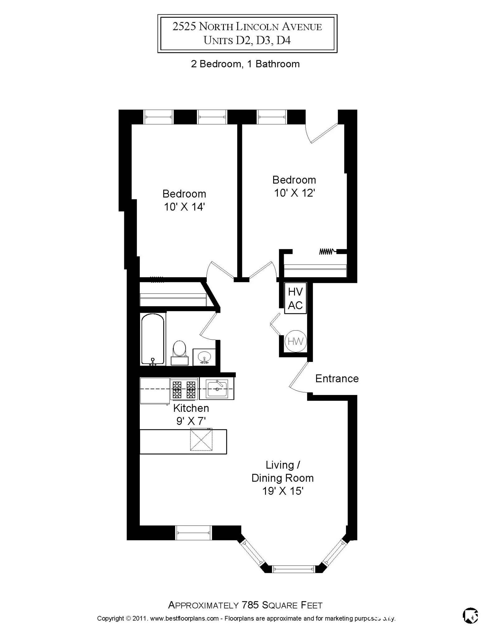 2519 N Lincoln Ave, , 60614, USA 60614-unit#2525-D2-Chicago-IL