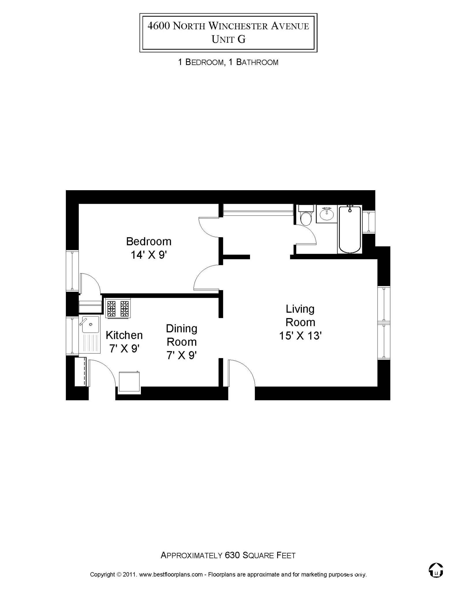 4600 N Winchester Ave, , 60640, USA 60640-unit#4600-3G-Chicago-IL