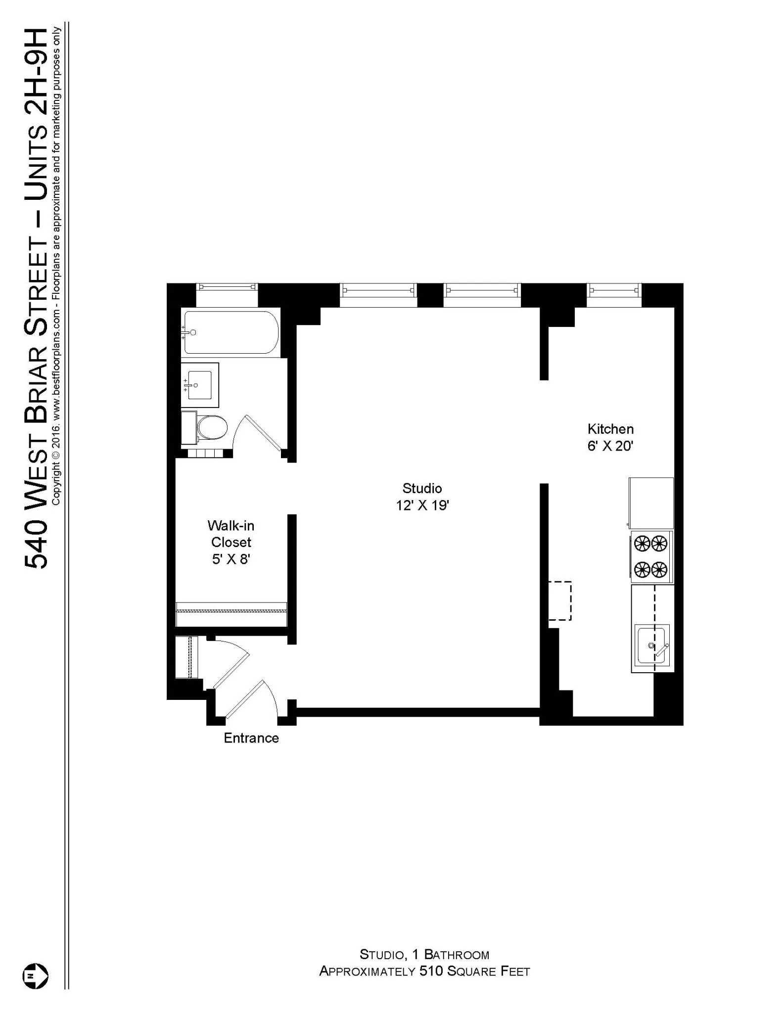 540 W Briar Pl, ,  60657, USA 60657-unit#540-5H-Chicago-IL