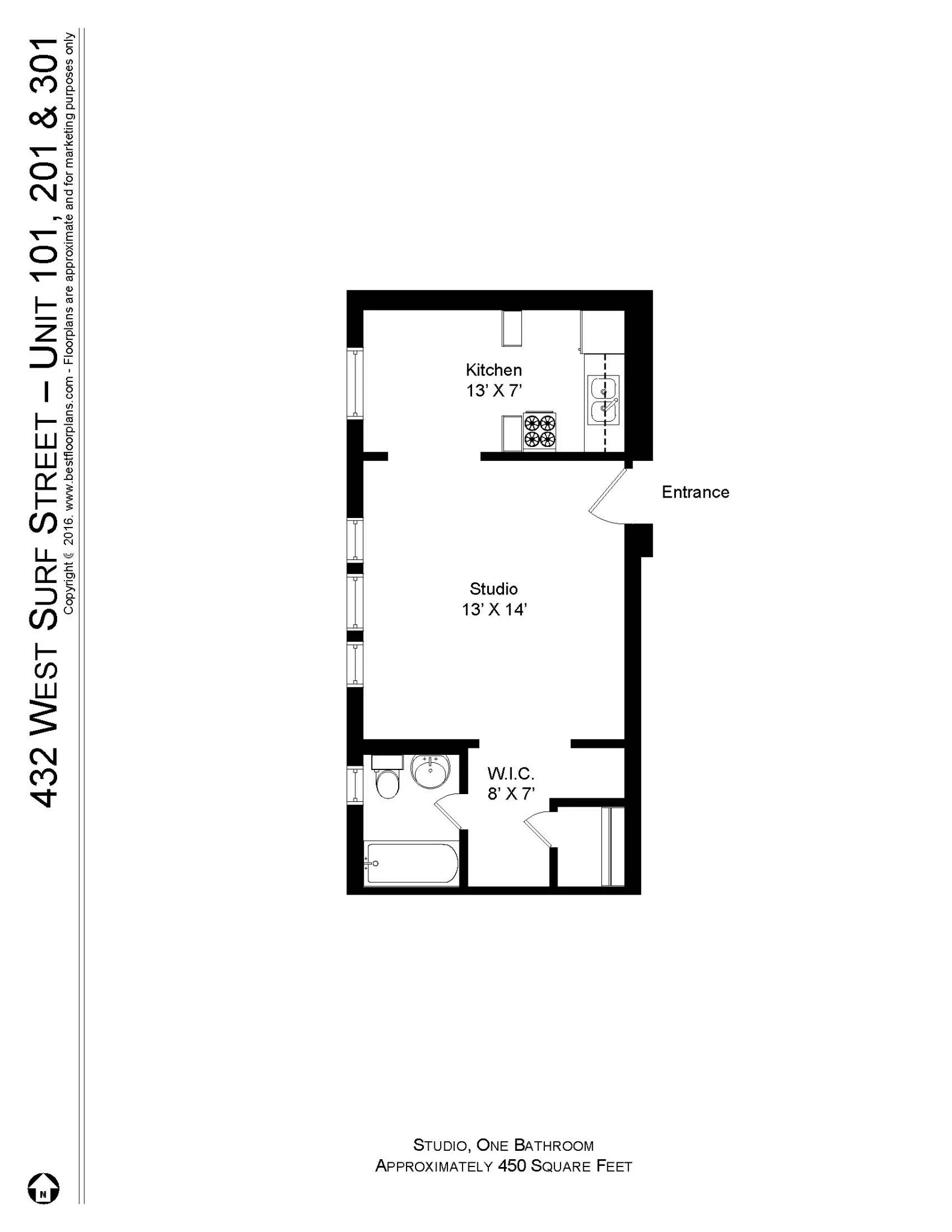 428 W Surf St, ,  60657, USA 60657-unit#432-301-Chicago-IL