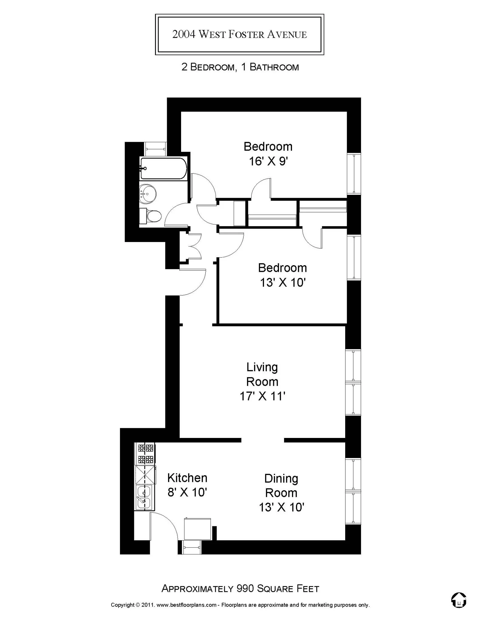2000 W Foster Ave, ,  60625, USA 60640-unit#2004-2-Chicago-IL