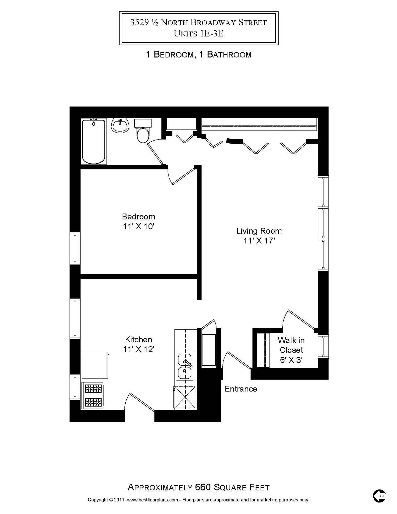 3521 N Broadway, ,  60657, USA 60657-unit#3529.5-2E-Chicago-IL