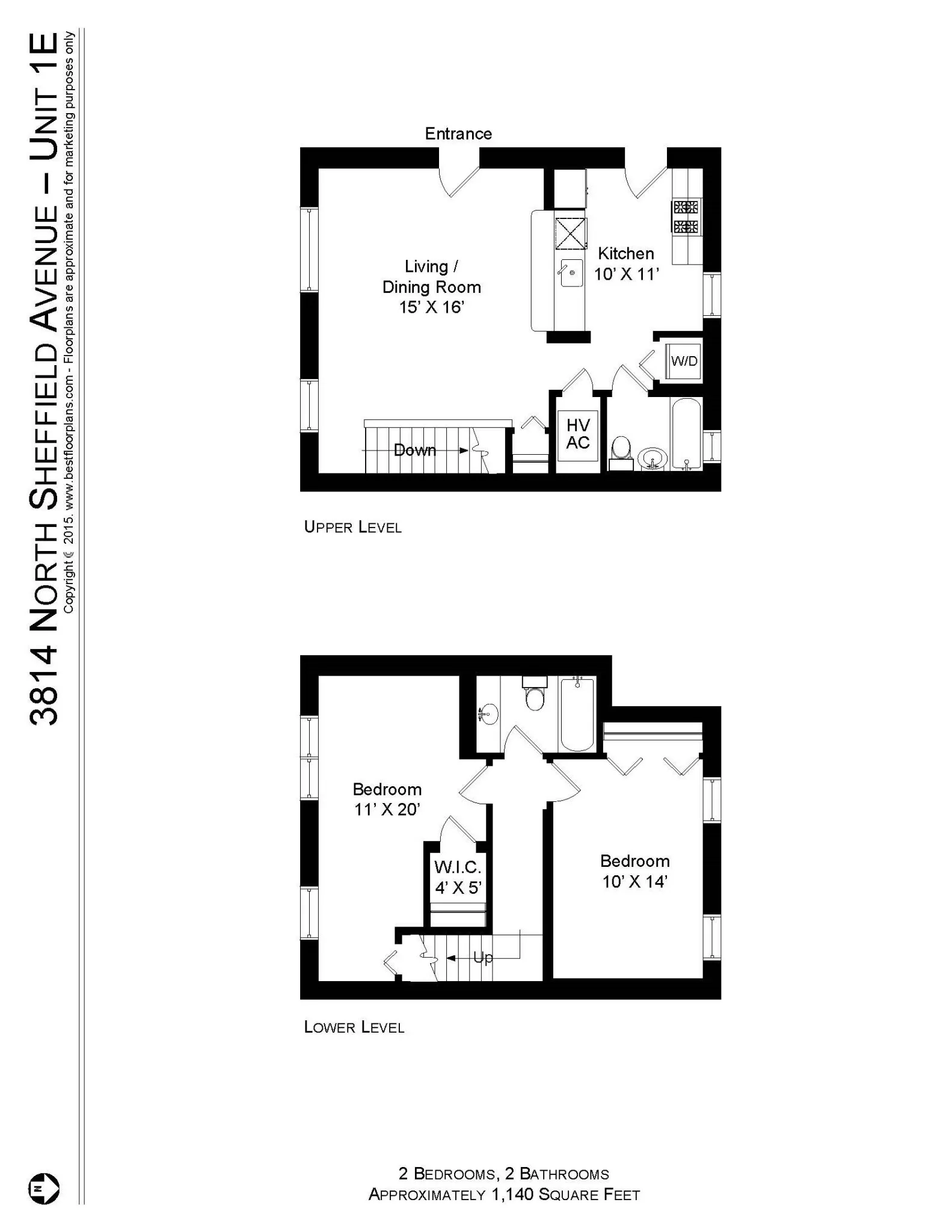 3808 N Sheffield Ave, ,  60613, USA 60613-unit#3814S-1E-Chicago-IL