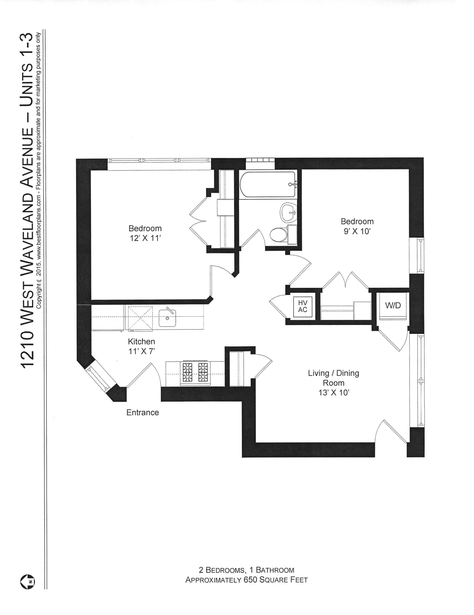 1210 W Waveland Ave, , 60613, USA 60613-unit#1210WAV2-Chicago-IL