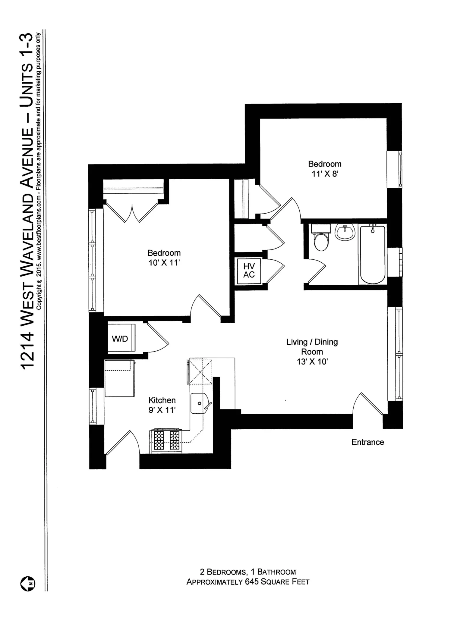 1210 W Waveland Ave, ,  60613, USA 60613-unit#1214WAV1-Chicago-IL