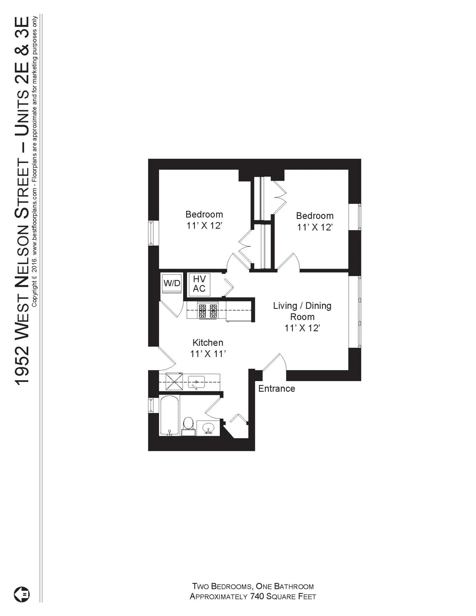 1946 W Nelson St, ,  60657, USA 60657-unit#1952-3E-Chicago-IL
