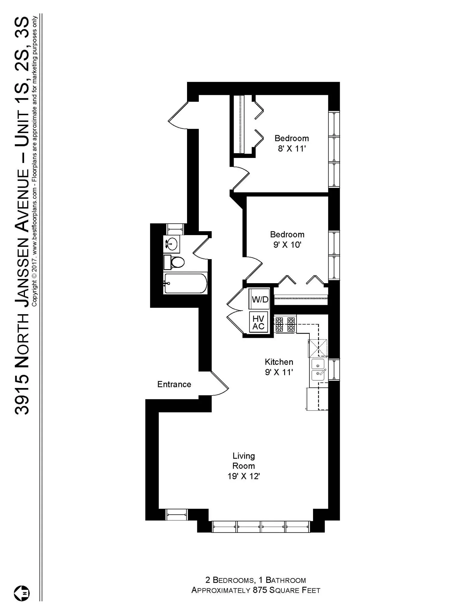 3915 N Janssen Ave, ,  60613, USA 60613-unit#3915-3S-Chicago-IL