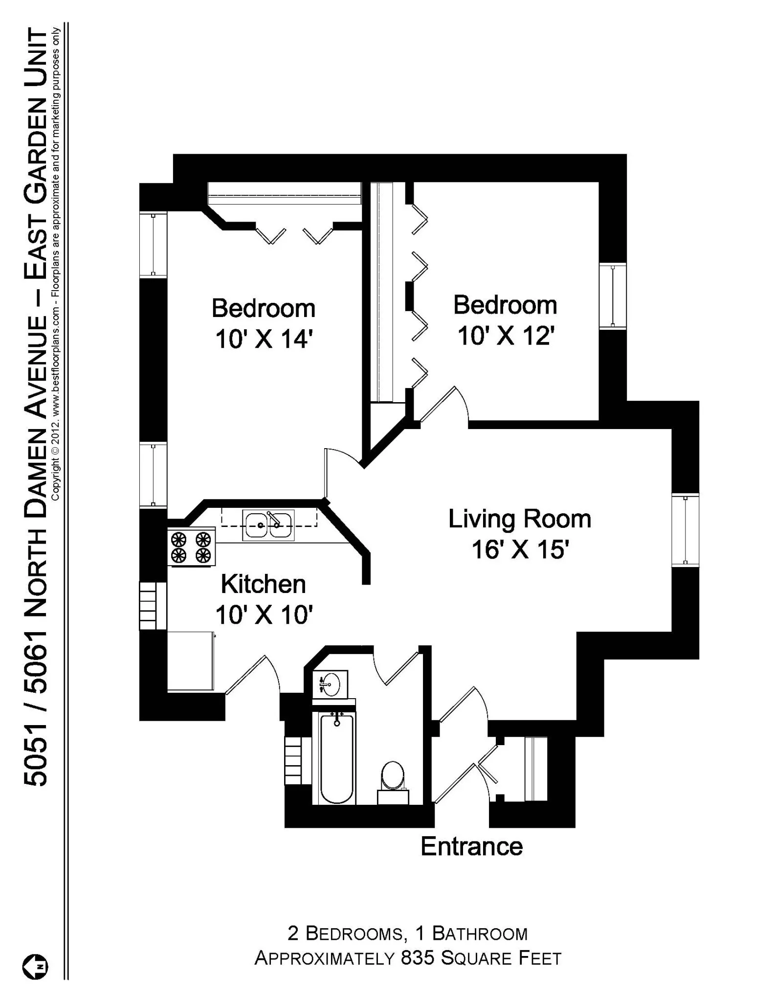 5045 N Damen Ave, , 60625, USA 60625-unit#5051-GE-Chicago-IL