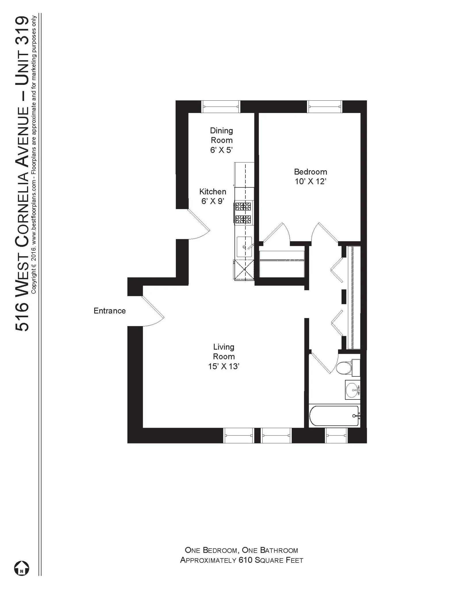 512 W Cornelia Ave, , 60657, USA 60657-unit#516-319-Chicago-IL