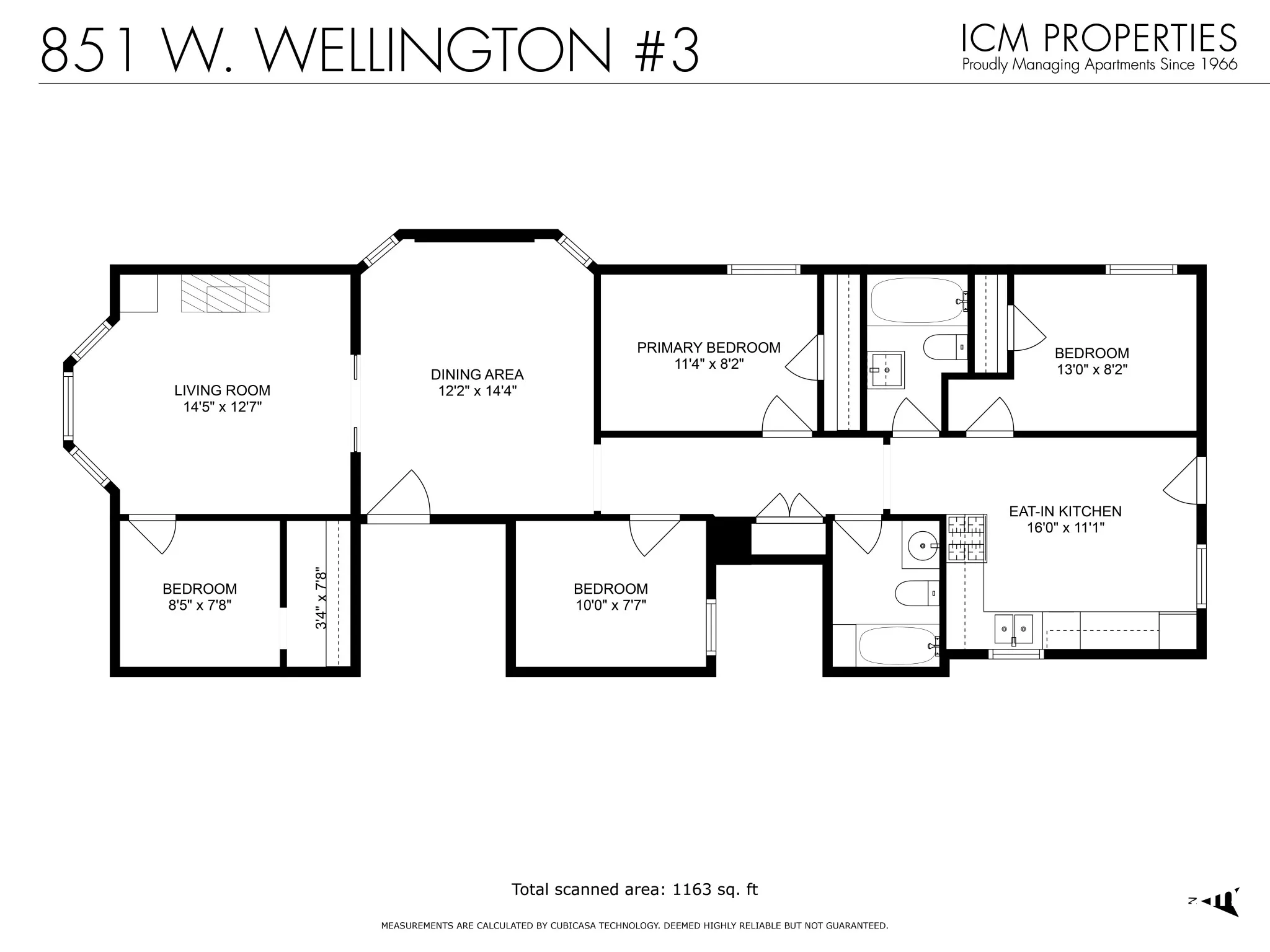 851 W Wellington Ave, ,  60657, USA 60657-unit#851W-3-Chicago-IL