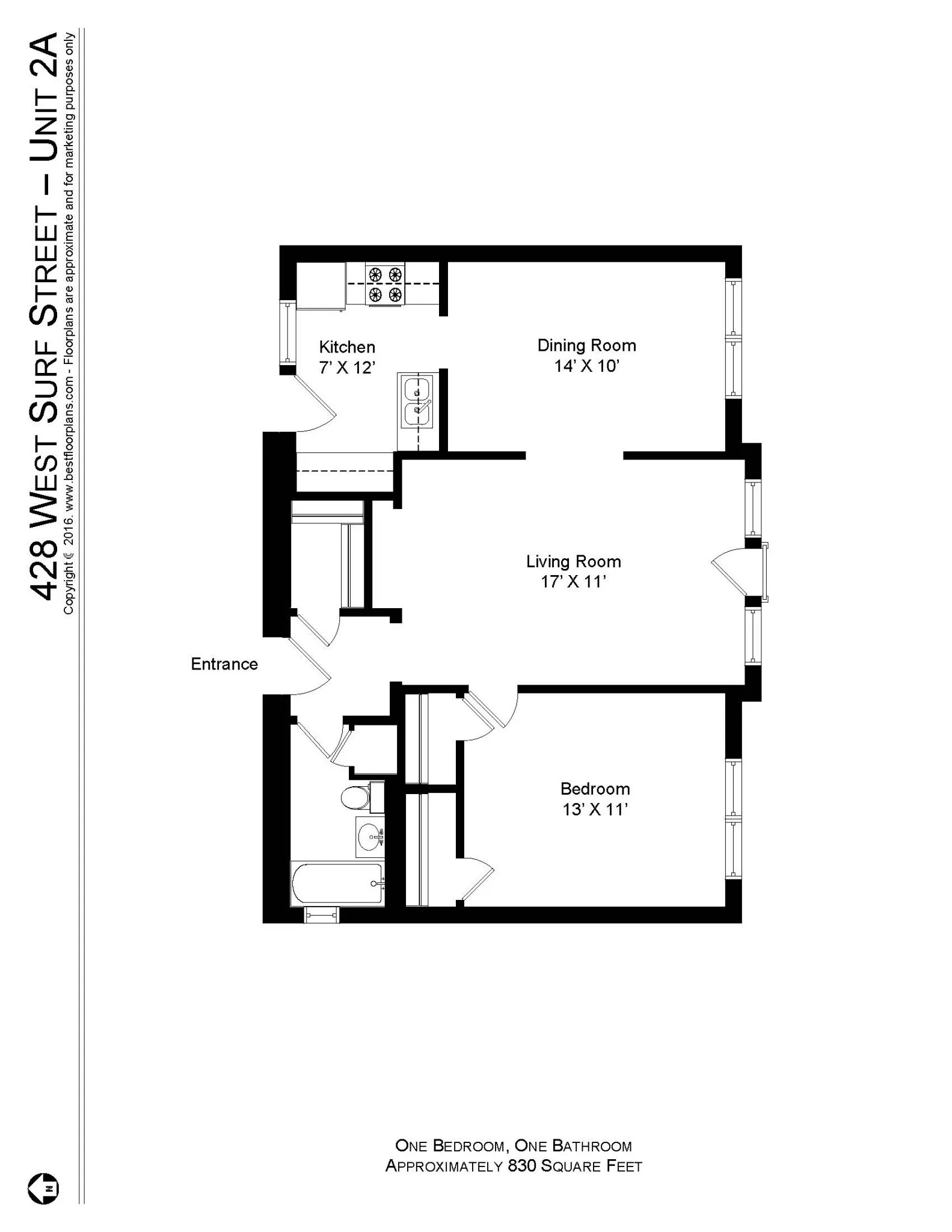 428 W Surf St, ,  60657, USA 60657-unit#428-2A-Chicago-IL