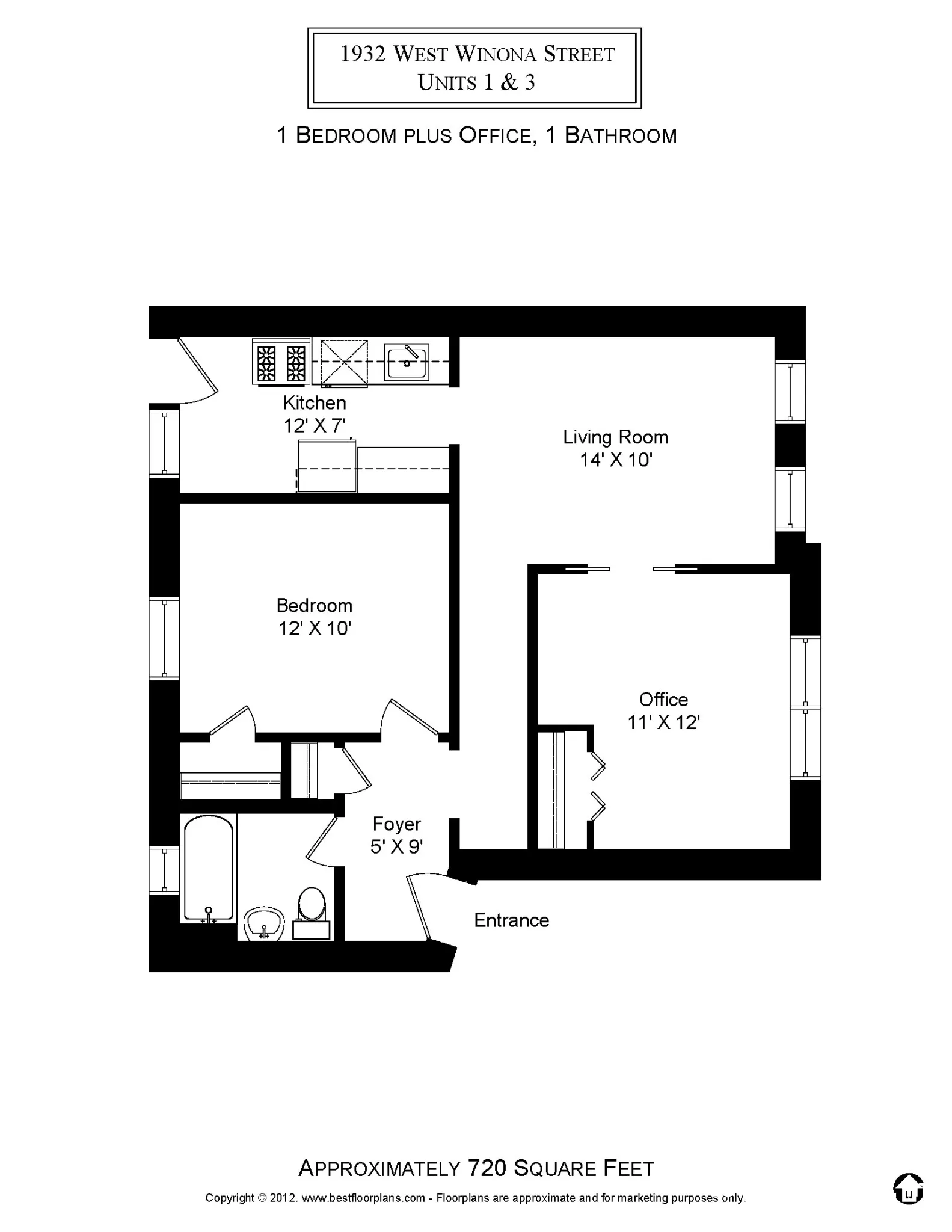 1916 W Winona St, ,  60640, USA 60640-unit#1932-3-Chicago-IL