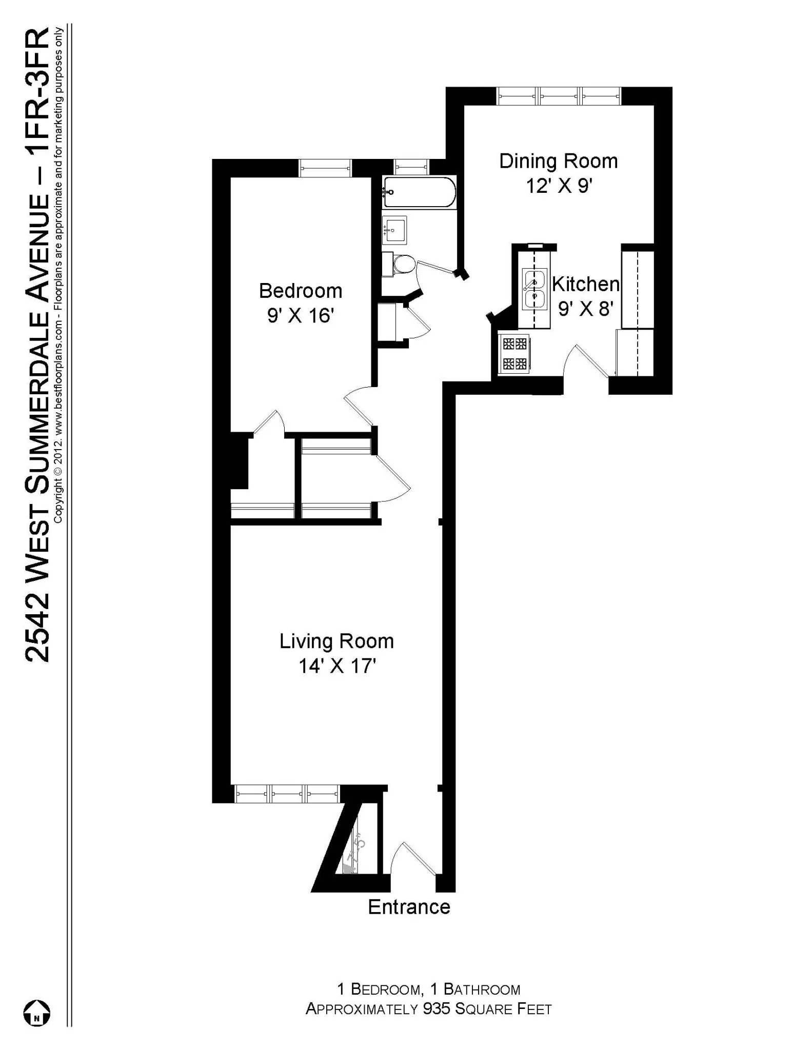 2542 W Summerdale Ave, , 60625, USA 60625-unit#2542-3R-Chicago-IL