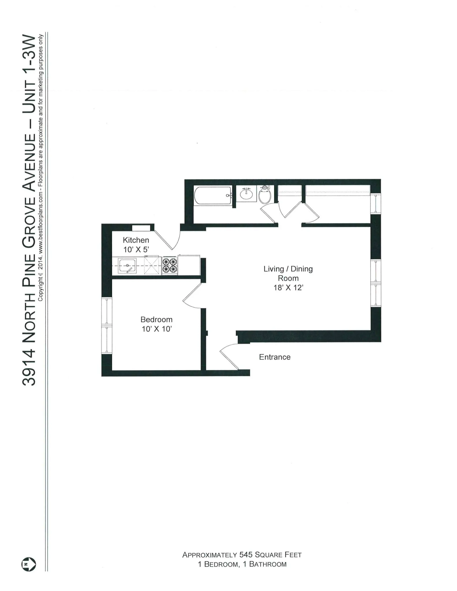 3912 N Pine Grove Ave, , 60613, USA 60613-unit#3914-2W-Chicago-IL