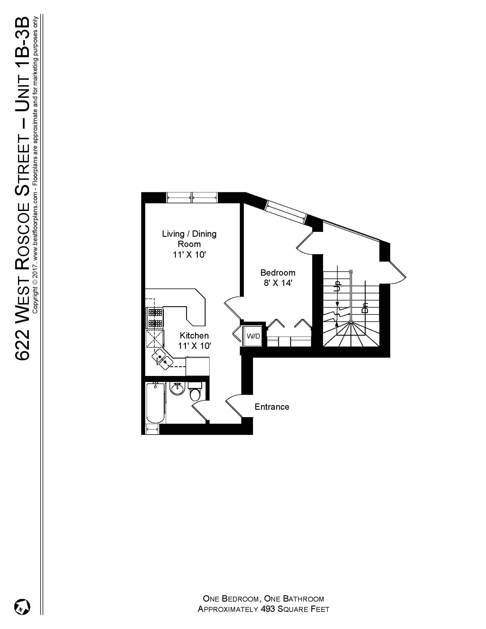 622 W Roscoe St, , 60657, USA 60657-unit#622-3B-Chicago-IL