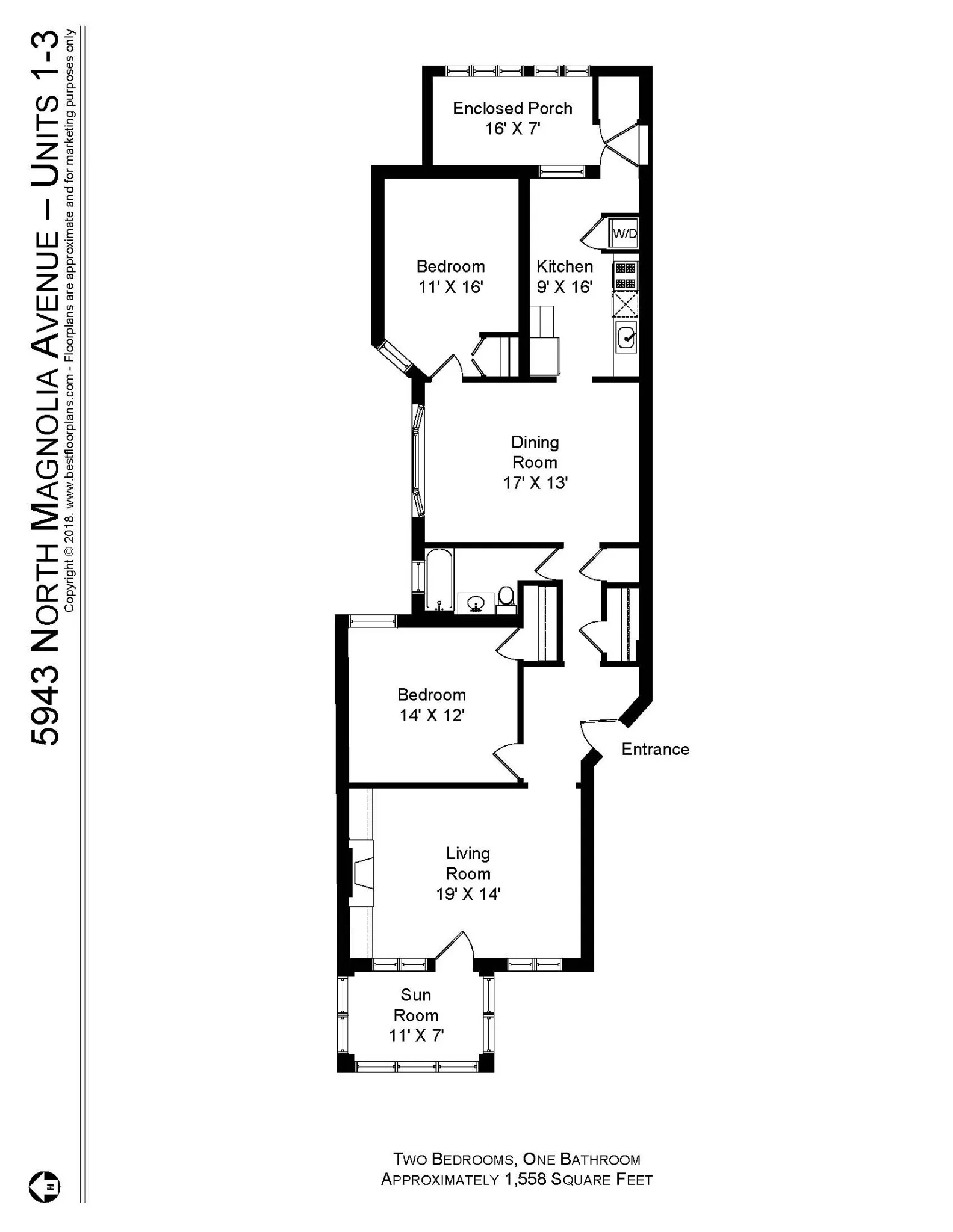 5941 N Magnolia Ave, ,  60660, USA 60660-unit#5943M-1-Chicago-IL