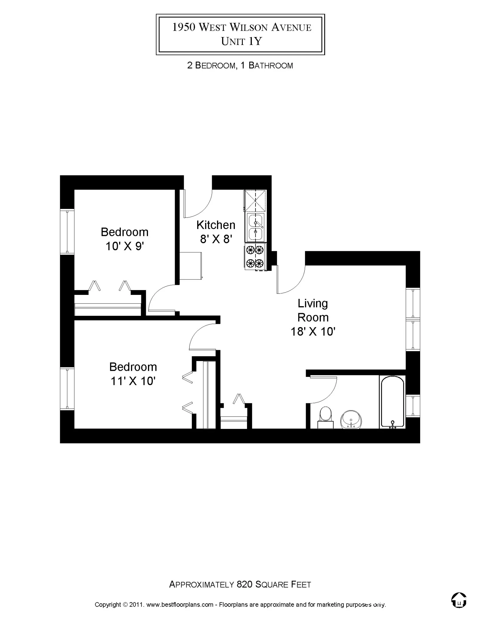 4600 N Winchester Ave, ,  60640, USA 60640-unit#1950-1Y-Chicago-IL