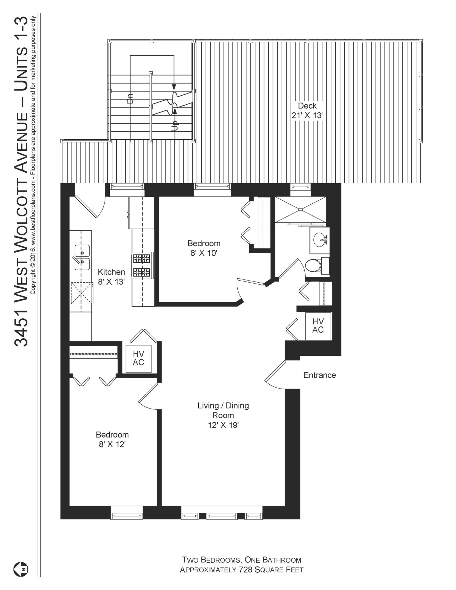 1849 W Cornelia Ave, ,  60657, USA 60657-unit#3451-2-Chicago-IL