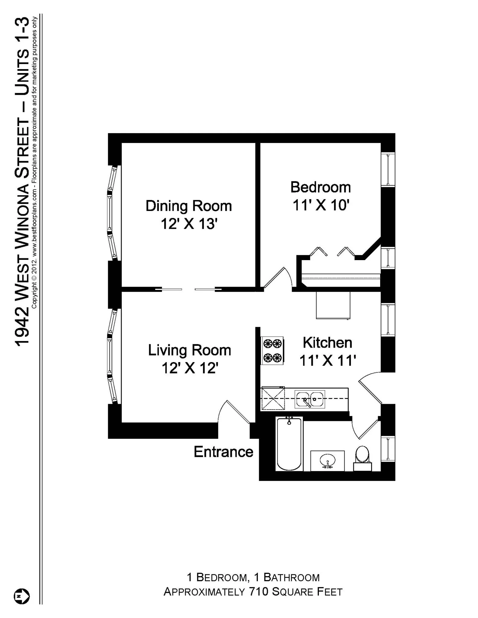 5100 N Winchester Ave, , 60640, USA 60640-unit#1942-1-Chicago-IL