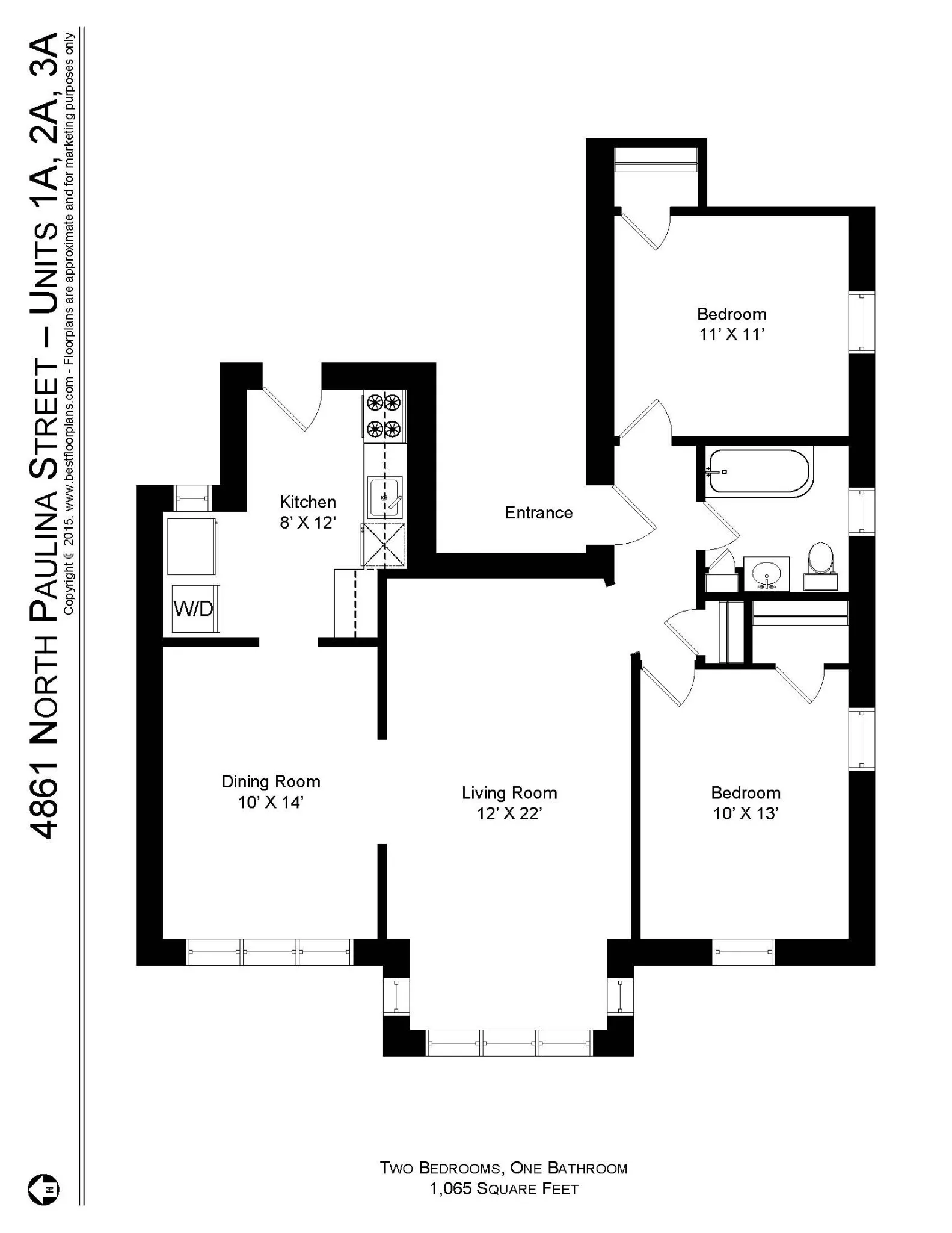 4857 N Paulina St, ,  60640, USA 60640-unit#4861P-1A-Chicago-IL