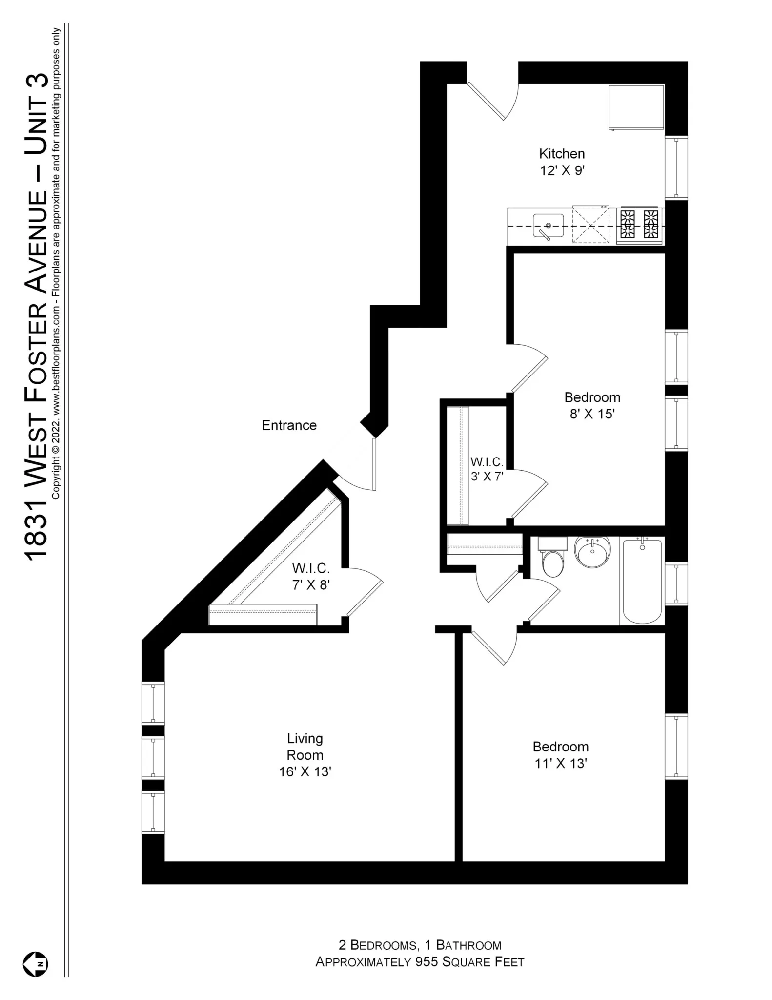 1825 W Foster Ave, ,  60640, USA 60640-unit#1831F-3-Chicago-IL