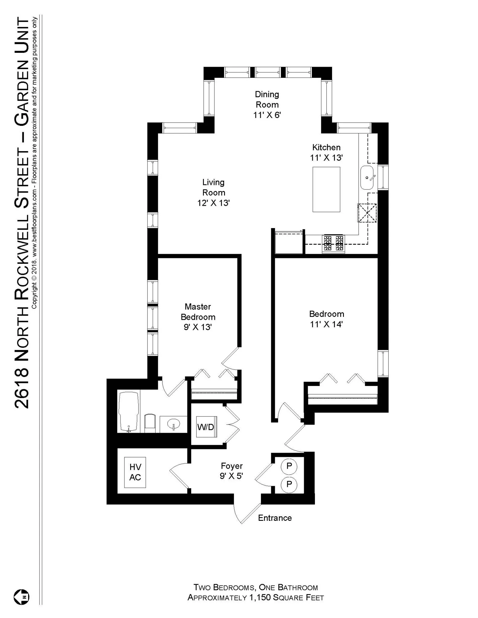 2618 N Rockwell St, ,  60647, USA 60647-unit#2618-G-Chicago-IL