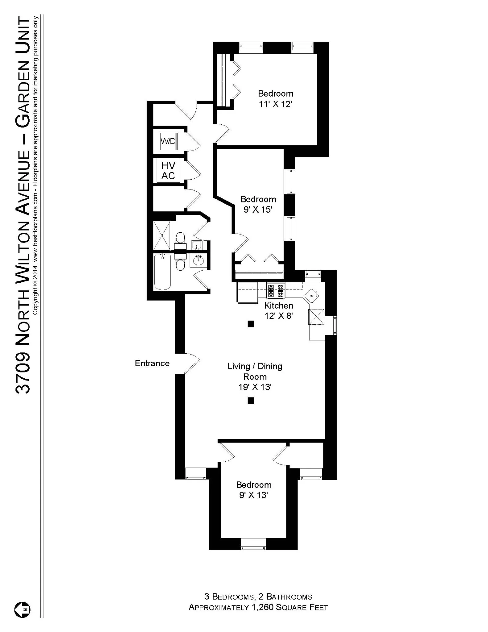 3709 N Wilton Ave, ,  60613, USA 60613-unit#3709-G-Chicago-IL