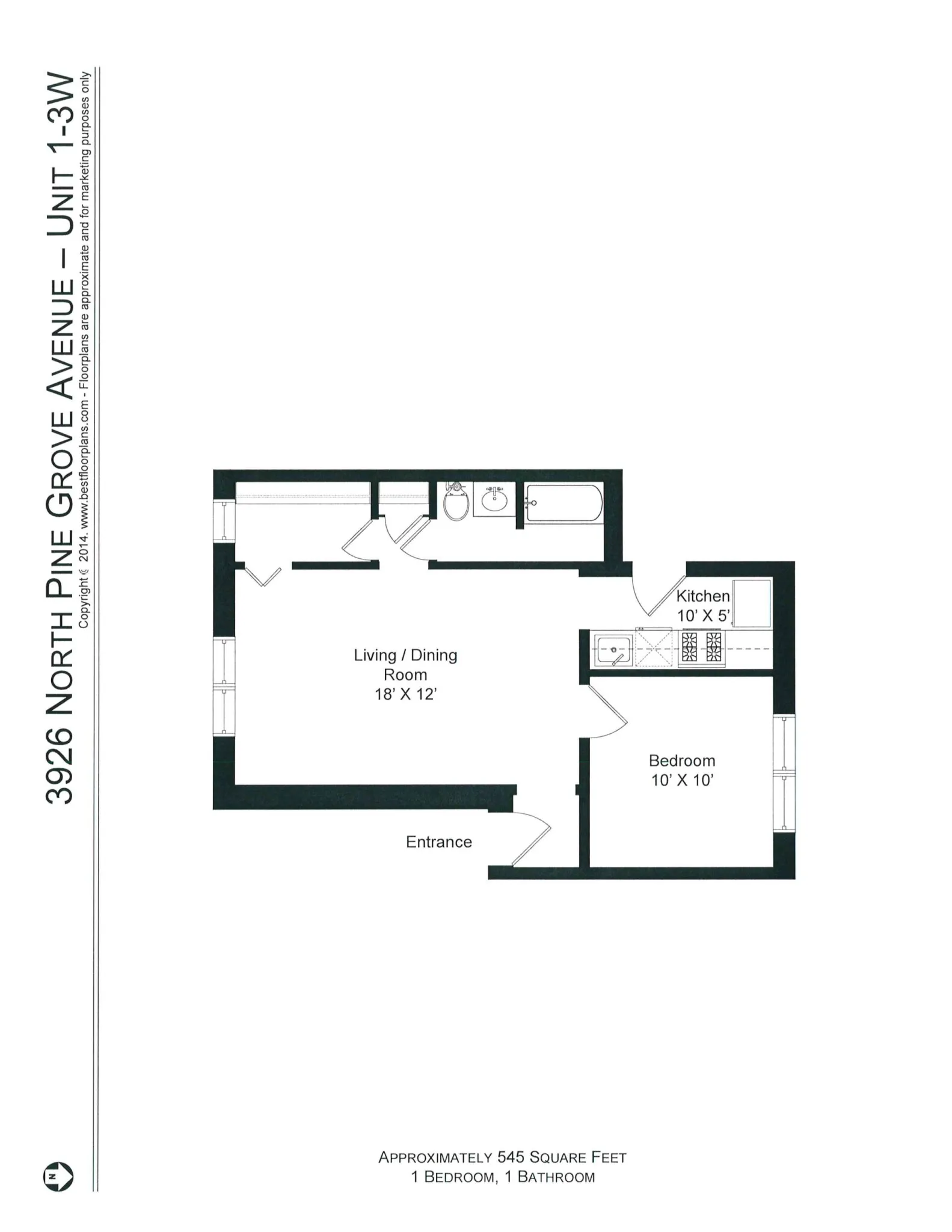 3912 N Pine Grove Ave, , 60613, USA 60613-unit#3926-3W-Chicago-IL