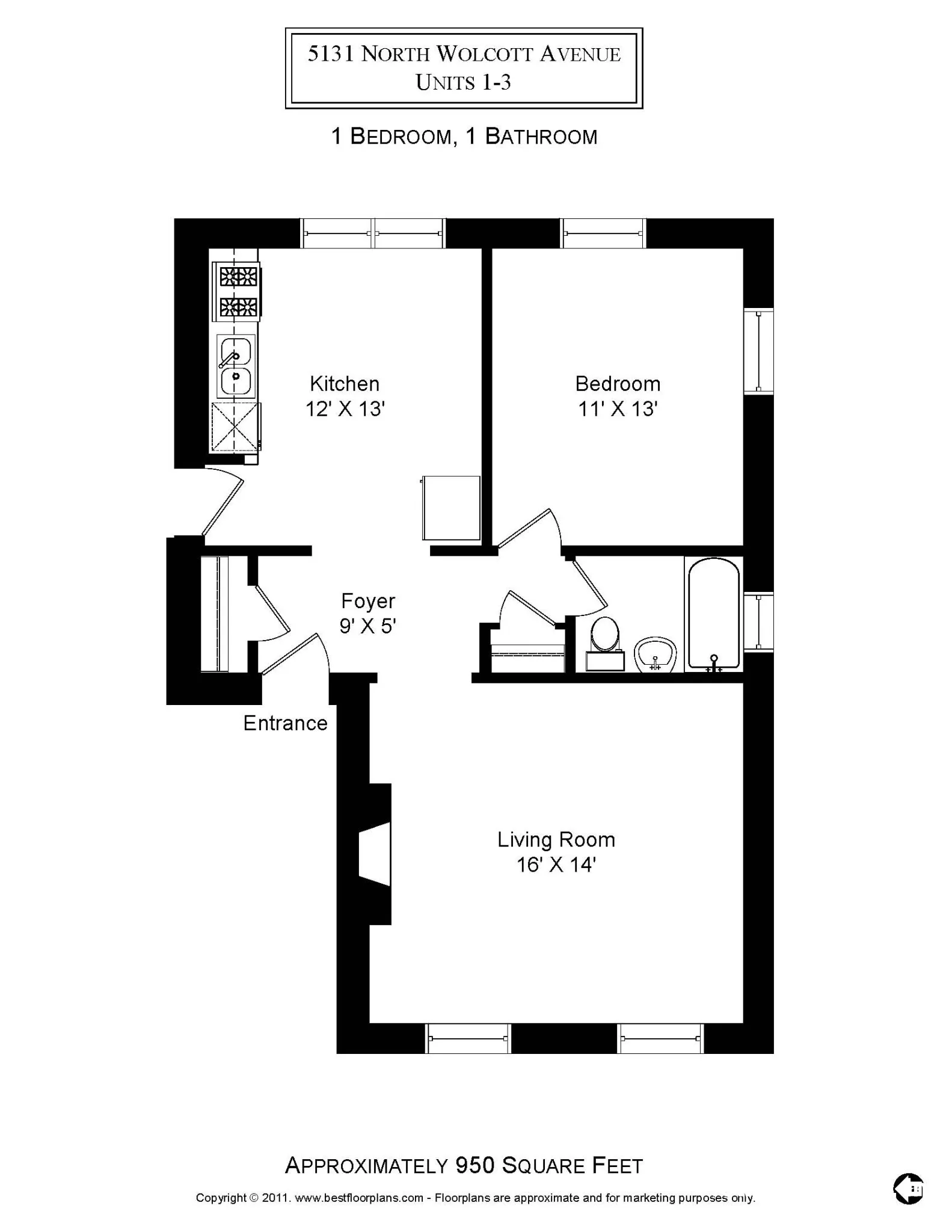1825 W Foster Ave, ,  60640, USA 60640-unit#5131-1-Chicago-IL