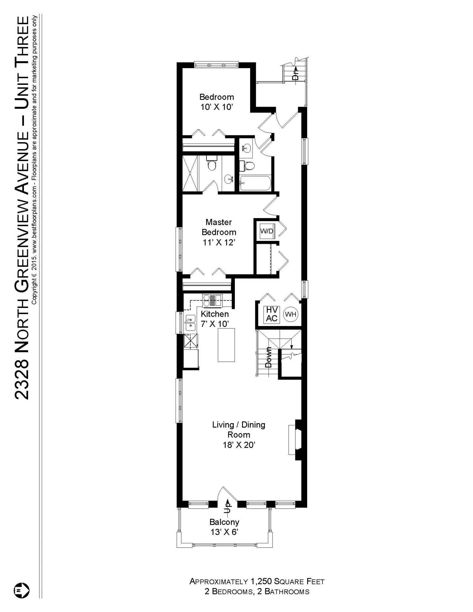 2328 N Greenview Ave, ,  60614, USA 60614-unit#2328-3-Chicago-IL