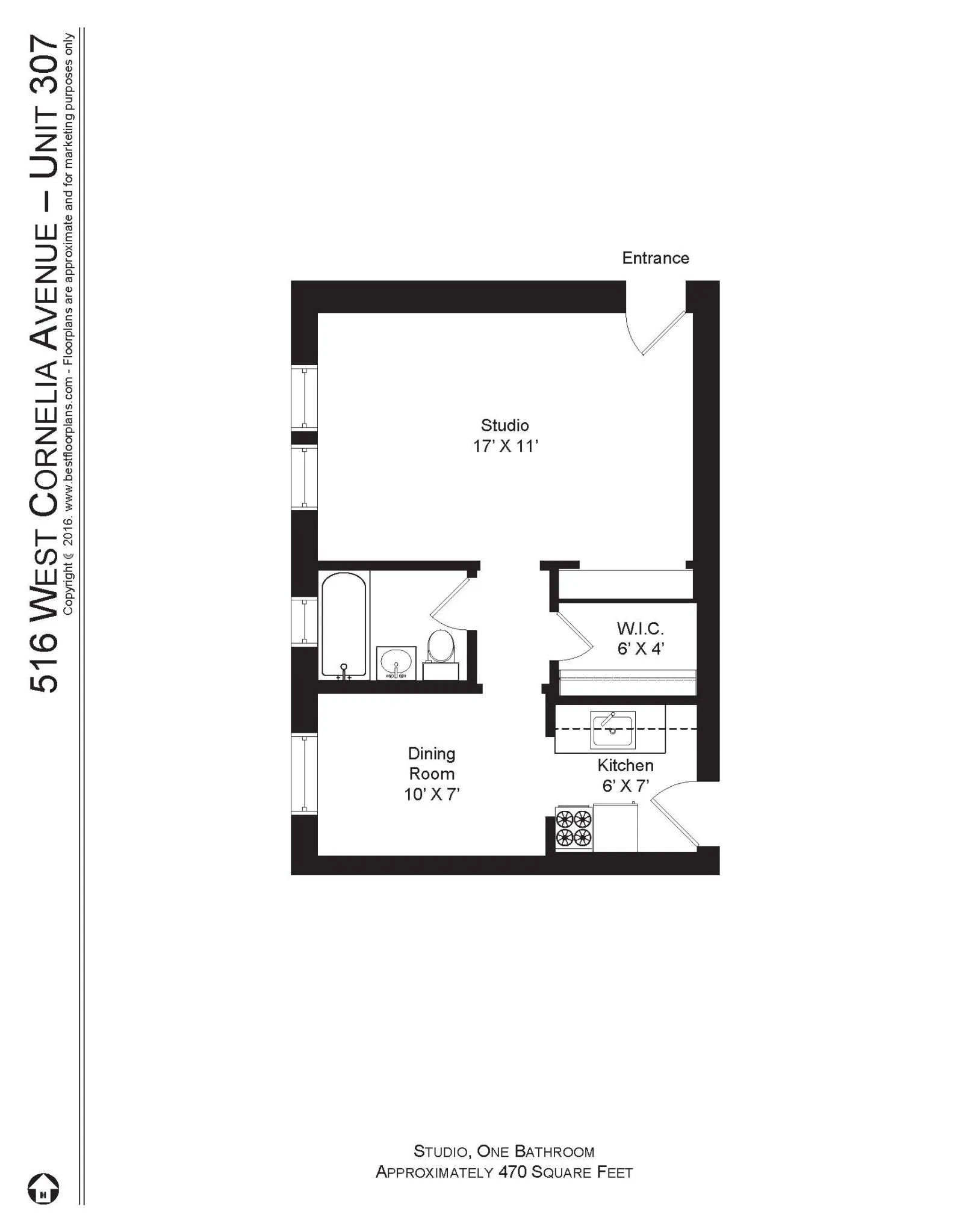 512 W Cornelia Ave, , 60657, USA 60657-unit#516-307-Chicago-IL