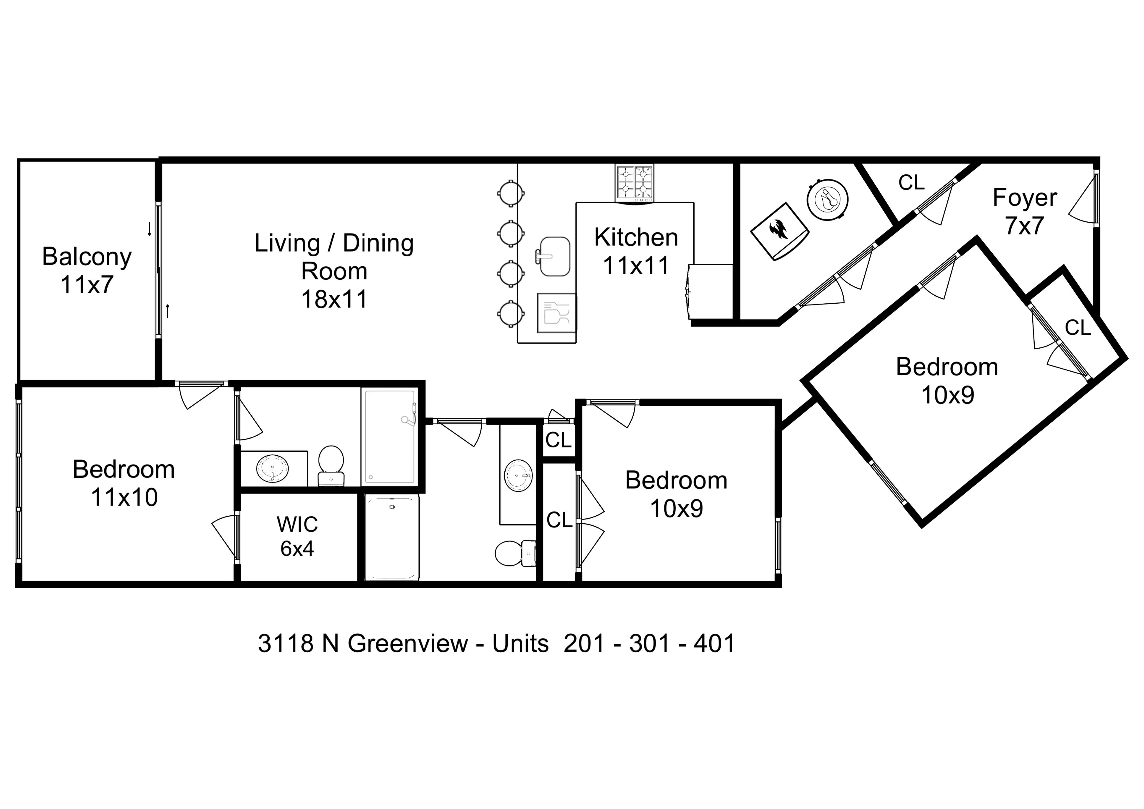 3118 N Greenview Apartments