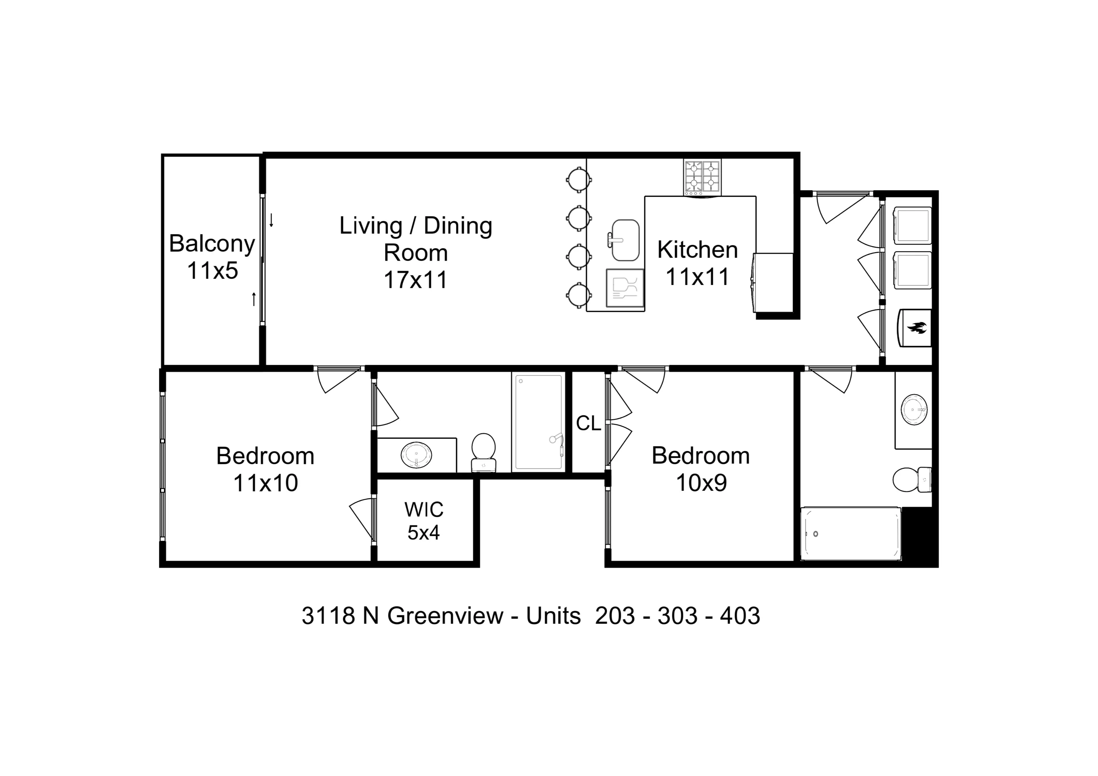 3118 N Greenview Apartments