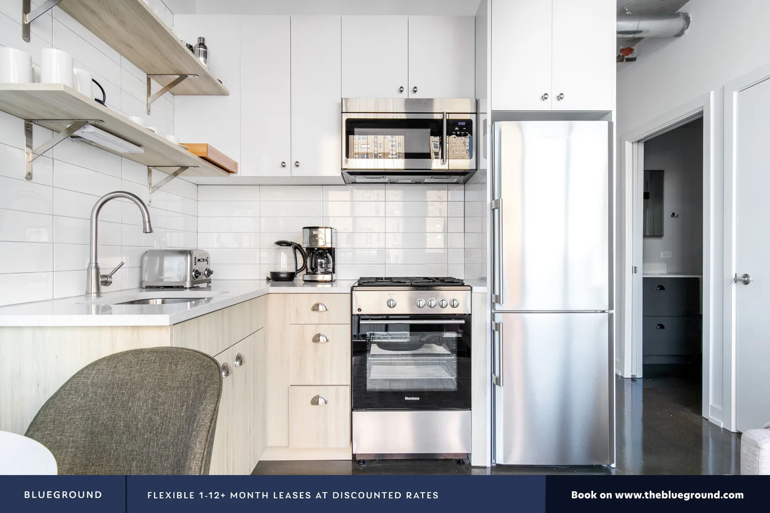 Blueground at Bush Temple Tower Apartments