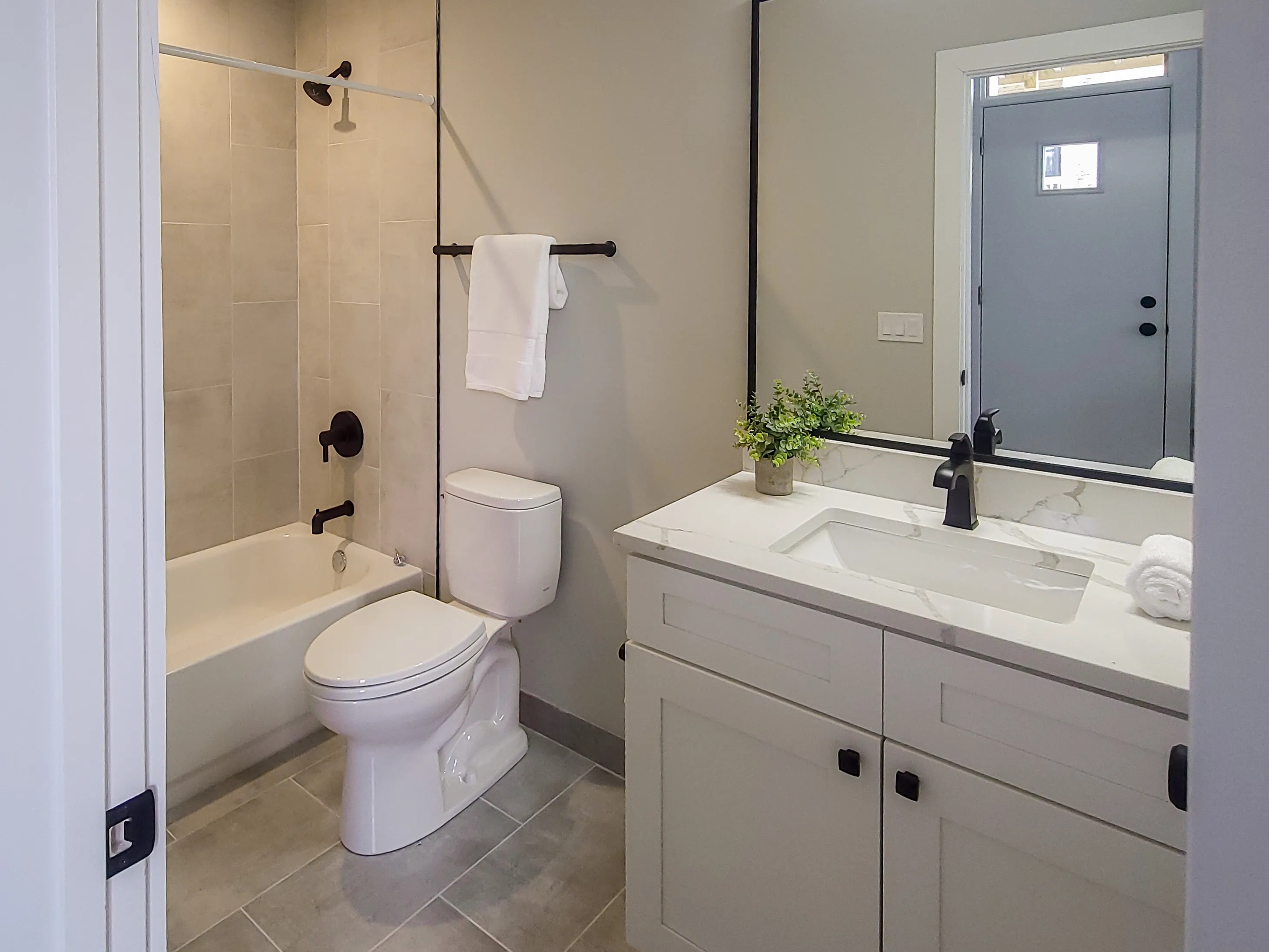 toilet at 2020 West Montrose Apartments in Ravenswood, Chicago