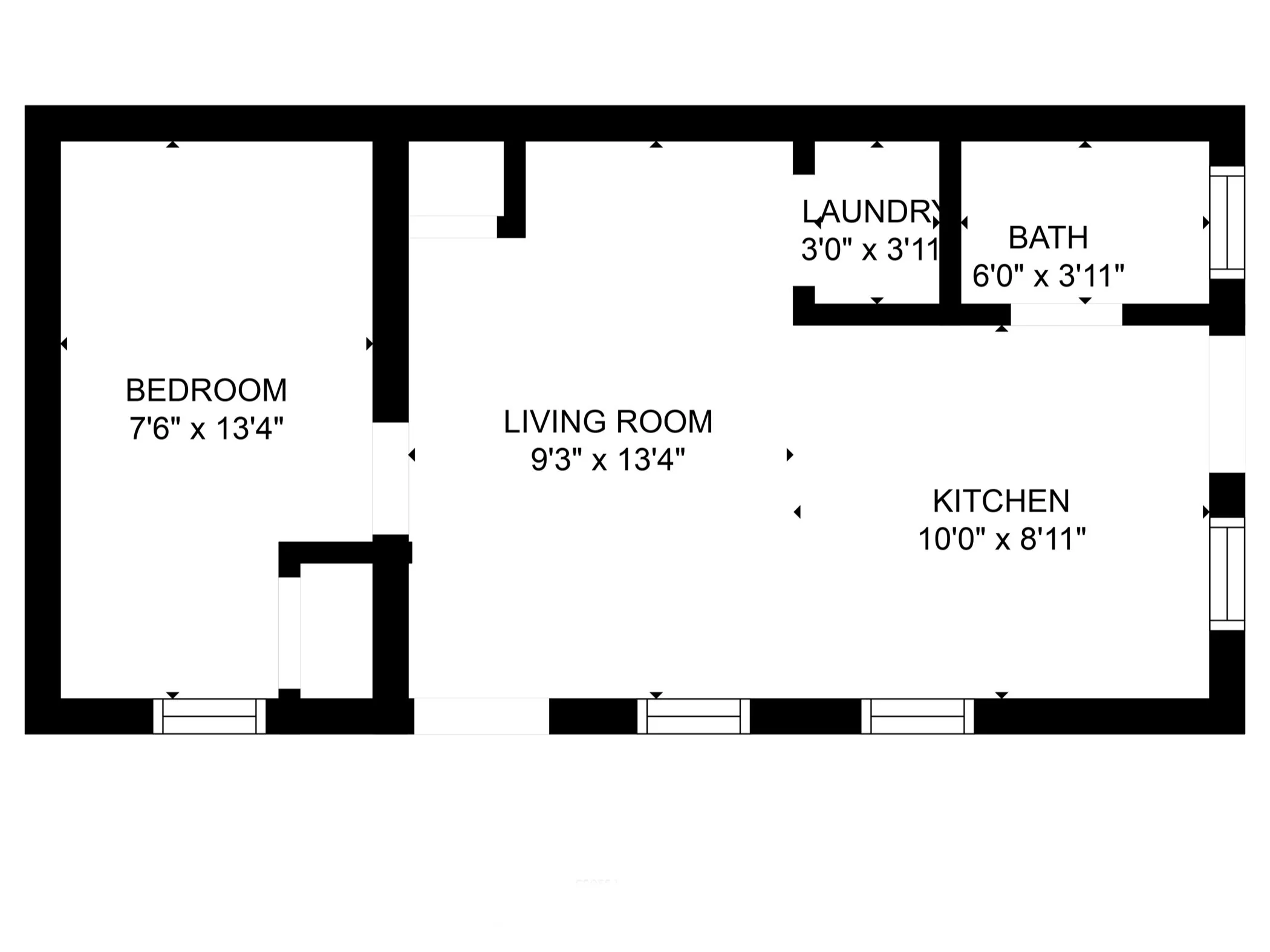 floor plan at 1317 W 18th Place Apartments in Pilsen, Chicago