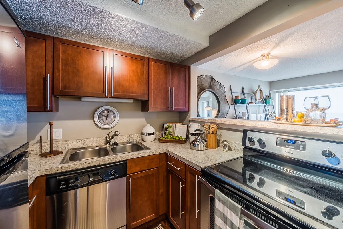 Model unit at Axis Apartments Streeterville Chicago