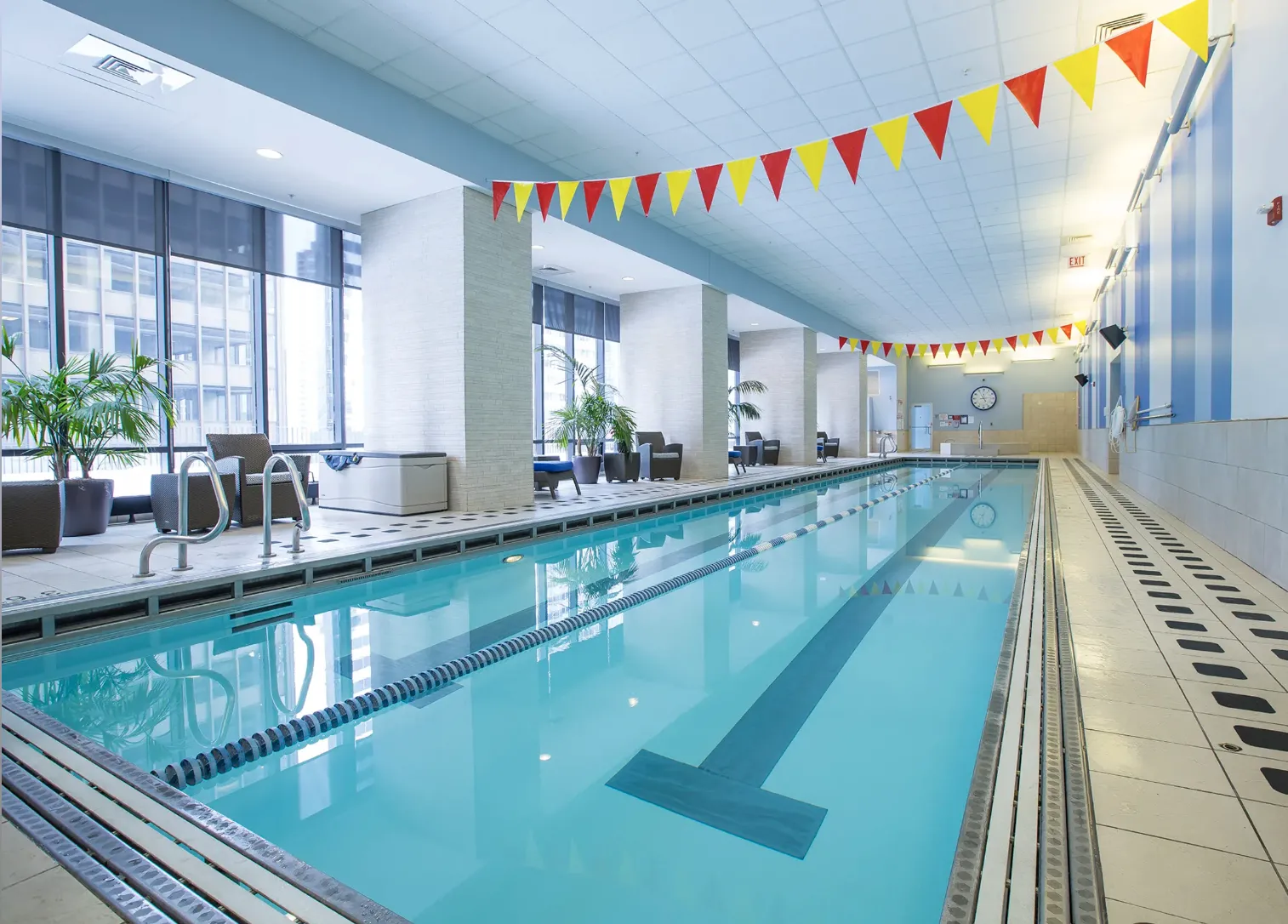 Aqua Apartments in Lakeshore East Chicago fitness room