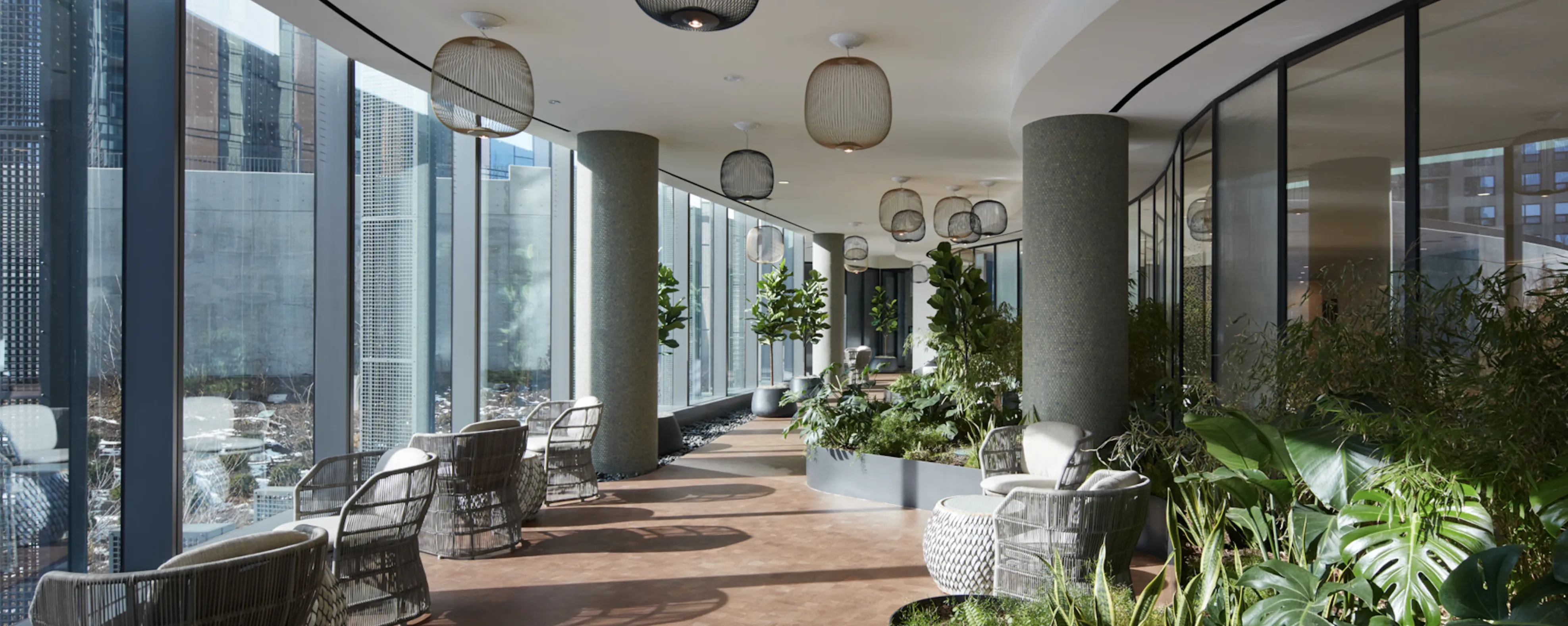 Cascade Apartments in Lakeshore East Chicago lounge room