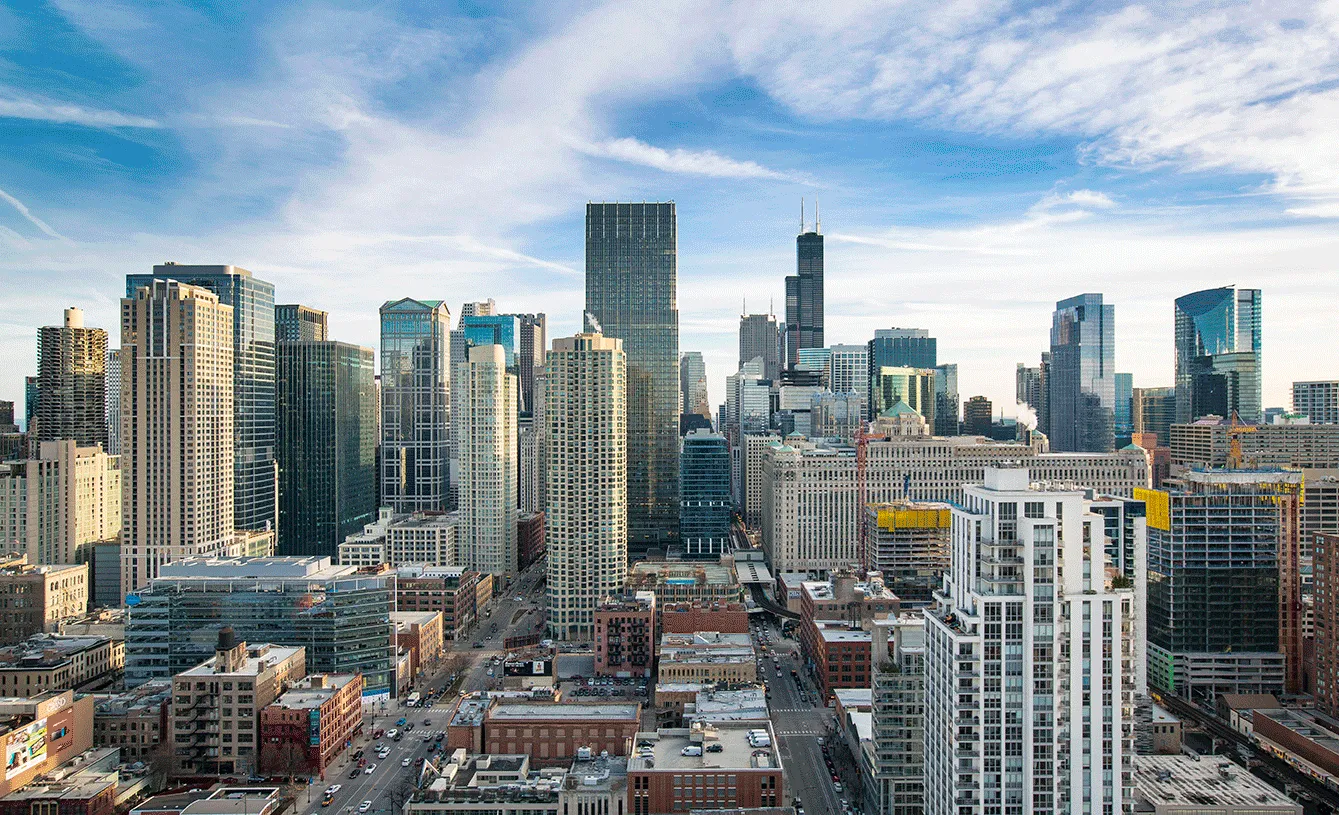 Gallery on Wells Apartments in River North Chicago day view