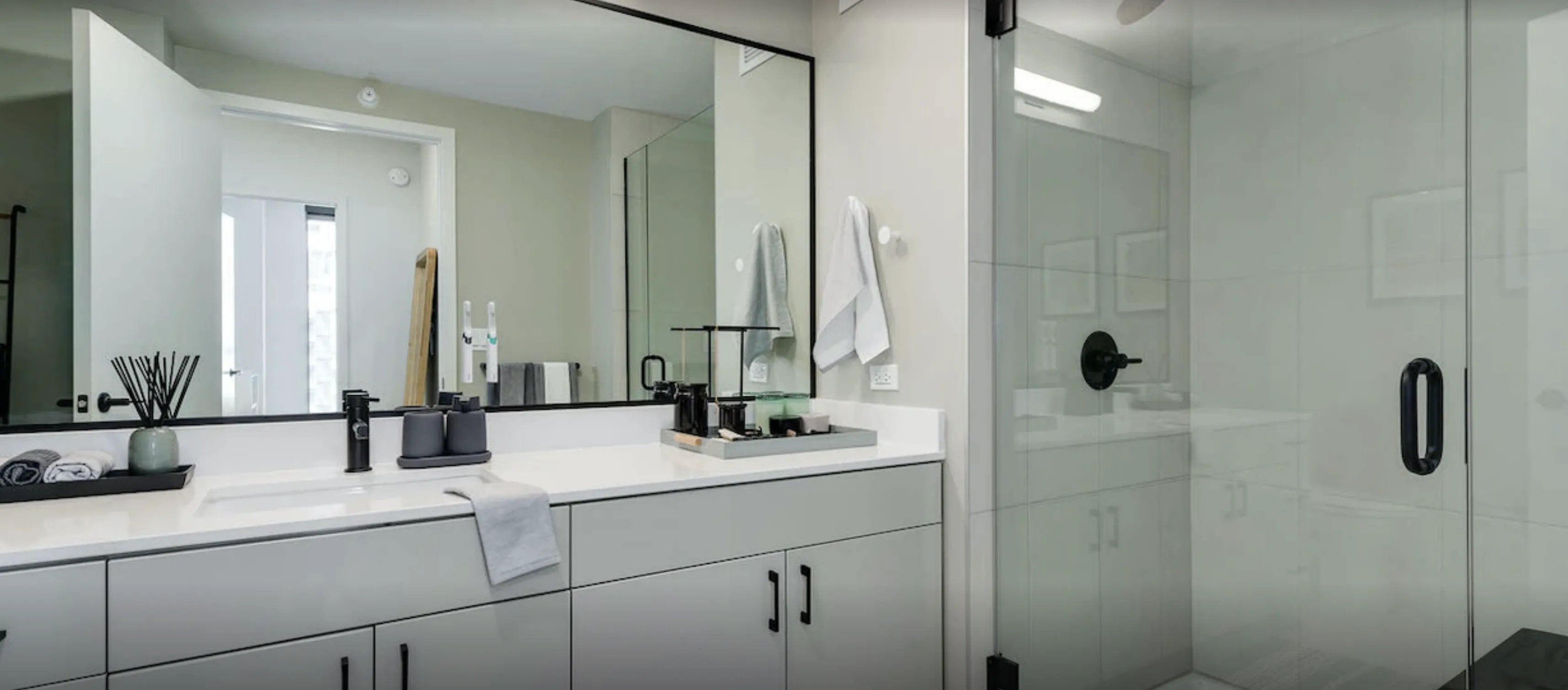 Millie on Michigan Apartments in the Chicago Loop bathroom vanity