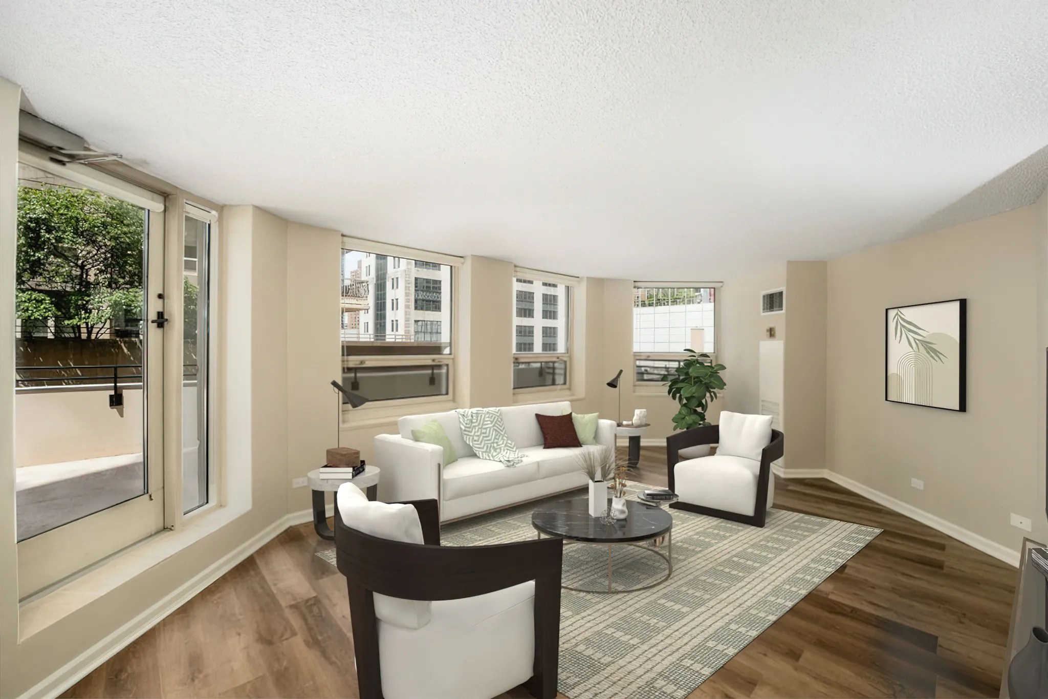 750 N Rush, Two Bedroom Living room
