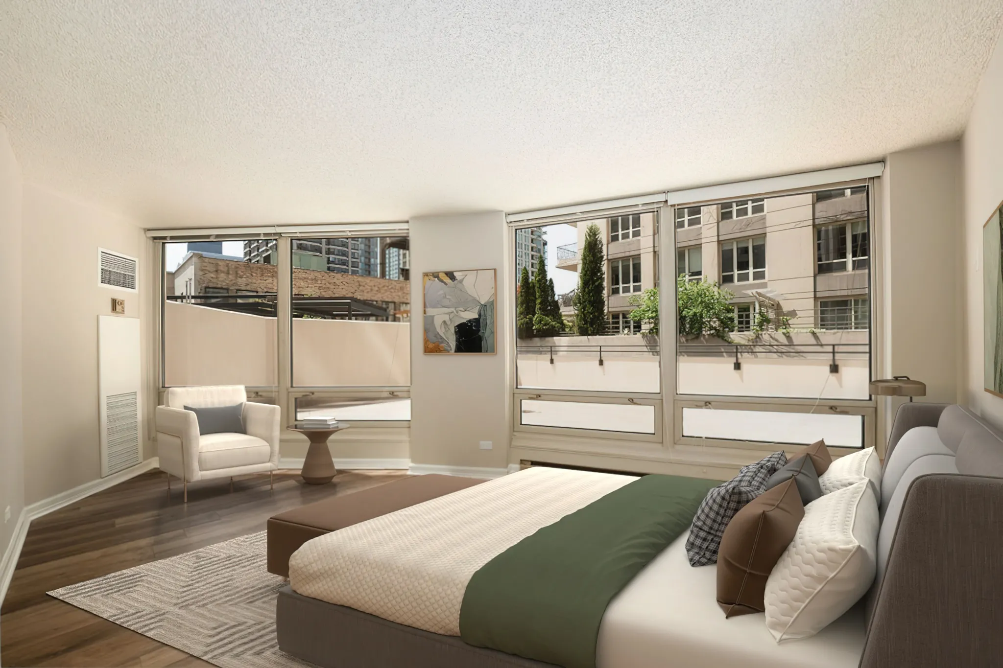 750 N Rush, One Bedroom, Living Room