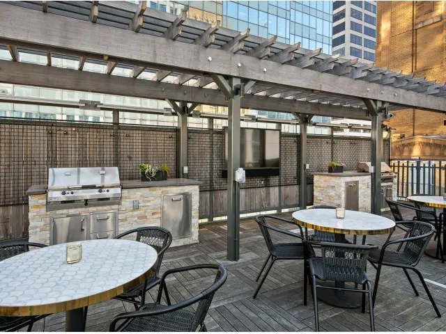 living room shot at Century Tower apartments for rent