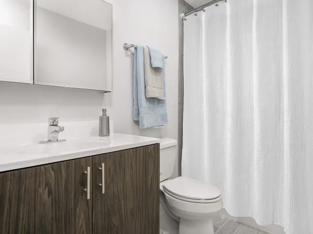 living room shot at Century Tower apartments for rent