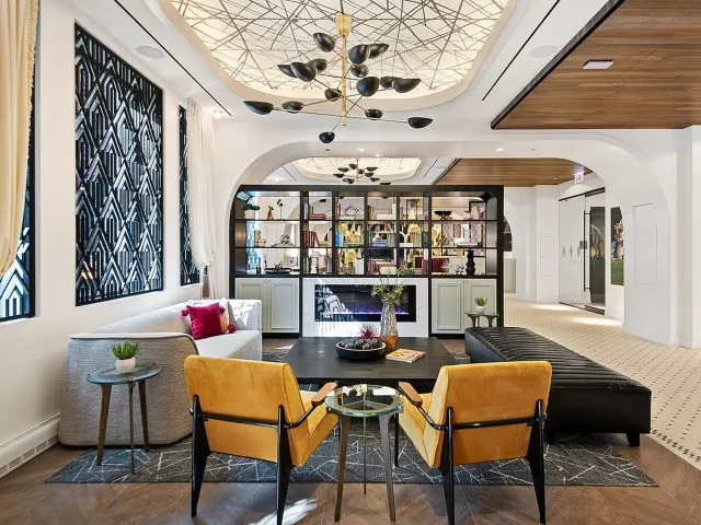 living room shot at Century Tower apartments for rent