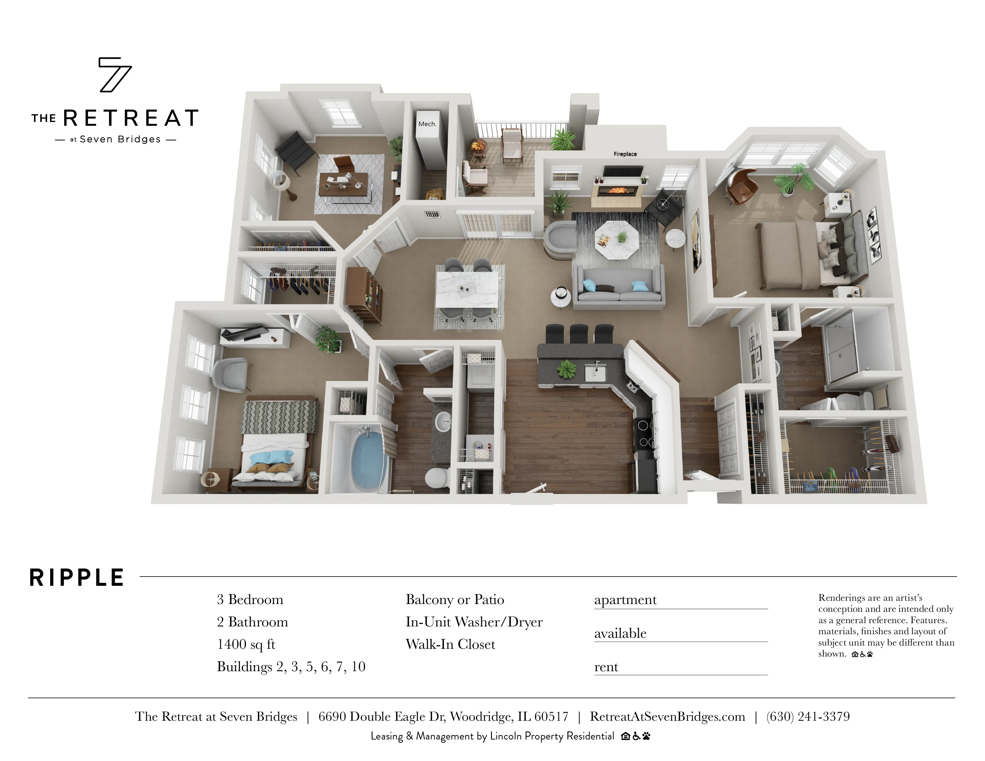 6690  DOUBLE EAGLE DR 60517-Retreat at Seven Bridges-Woodridge-IL