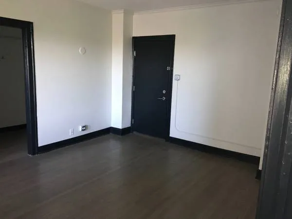 living area in model unit at The Edison Apartments in Edgewater!