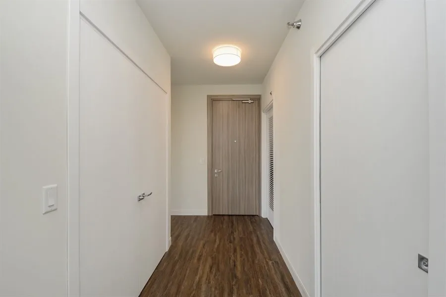 living room at 1407 On Michigan Apartments at 1407 South Michigan Ave