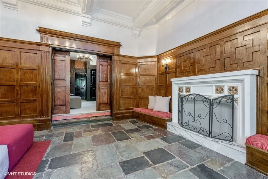 one bedroom living room with wood flooring at 1033 West Loyola Apartments